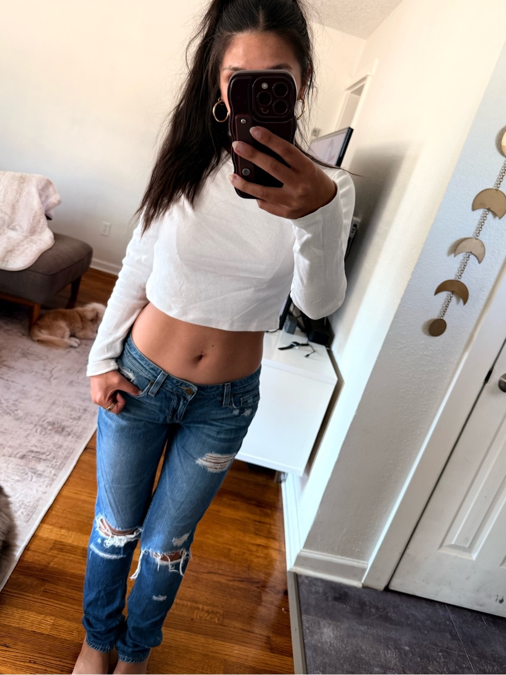 PAIGE Distressed Jeans size 26